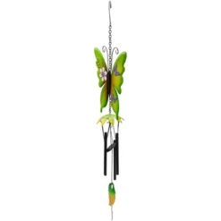 Northlight 15.75" Green Metal Butterfly Outdoor Garden Windchime -Northlight Store GUEST 66c1ab2e 93b6 4170 bbe9 6e8cfb56f3e0