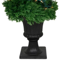 Northlight Real Touch™ Artificial Pre-Lit Cedar Double Spiral Topiary Tree, Clear Lights 4.5' -Northlight Store GUEST 69c4ec91 7f26 429f 8658 f43e47b309c6