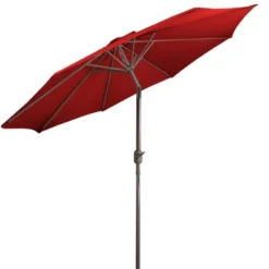 Northlight 9ft Outdoor Patio Market Umbrella With Hand Crank And Tilt, Red -Northlight Store GUEST 6b0754bd 665e 4faf ab85 d558ada91da6