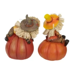 Northlight Set Of 2 Scarecrow On A Pumpkin Thanksgiving Table Figures -Northlight Store GUEST 6d073024 91c2 4771 a9c4 bc89efc4f2af