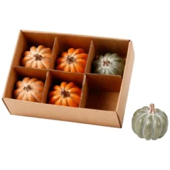 Northlight Set Of 6 Boxed Orange And Green Pumpkin Thanksgiving Decorations -Northlight Store GUEST 723a5459 07e3 4015 be88 a2e8f0ecc633