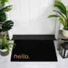 Northlight Black Coir "Hello" Outdoor Doormat 18" X 30" -Northlight Store GUEST 76220e08 1de4 4ebe b848 e6c610f9ebef