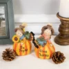 Northlight Set Of 2 Girl And Boy Scarecrows On Pumpkins Fall Figurines 6" -Northlight Store GUEST 7675481a 4c7f 47b1 85c7 4c137e964391