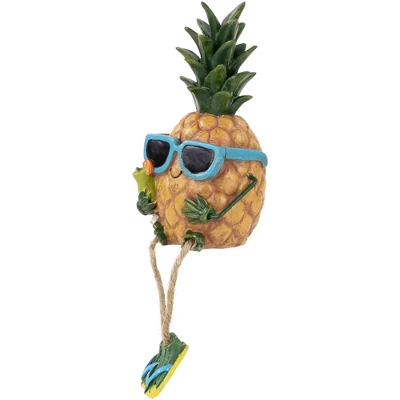 Northlight 9.5" Tropical Pineapple Boy With Dangling Legs Figurine 7 Northlight 9.5" Tropical Pineapple Boy With Dangling Legs Figurine - Image 5