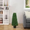 Northlight 30" Artificial Boxwood Cone Topiary Tree With Round Pot, Unlit -Northlight Store GUEST 7c3bfaff d848 42f3 9481 be59a9eb5a6f