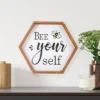 Northlight 16" Wooden Framed "Bee Yourself" Metal Sign Spring Wall Or Tabletop Decor -Northlight Store GUEST 7e827f26 660c 4fcf 92bc 11147445d8b8