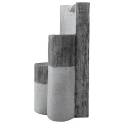 Northlight 24" Gray Speckled Modern Style 3-Tier Rainfall Outdoor Water Fountain -Northlight Store GUEST 80321001 a862 4273 b8c2 ba24544599cb