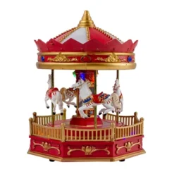 Northlight 9.25" LED Lighted Animated And Musical Carousel Christmas Village Display Piece 9 Northlight 9.25" LED Lighted Animated And Musical Carousel Christmas Village Display Piece -Northlight Store GUEST 80b542c1 c503 4780 910a b665f4ee5fe1