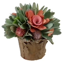 Northlight 7.75" Pink And Green Wooden Floral Artificial Potted Centerpiece 7 Northlight 7.75" Pink And Green Wooden Floral Artificial Potted Centerpiece -Northlight Store GUEST 80c52aa2 95da 4a83 93c4 7eba9a133fe0