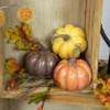 Northlight Set Of 3 Orange, Yellow And Brown Crackle Finish Fall Harvest Pumpkins 4" -Northlight Store GUEST 832bad0f da01 4609 a2eb 3de02afc2cb7