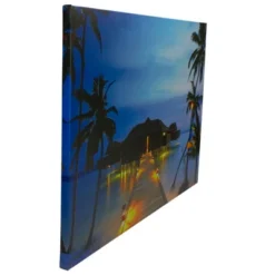 Northlight LED Lighted Tropical Paradise Island Beach Scene Canvas Wall Art 23.5" -Northlight Store GUEST 83eeeba1 a2ee 4e61 8c24 badeb5b8c3a8