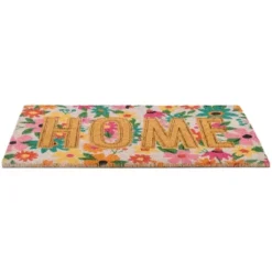 Northlight Pink And Orange Floral "Home" Outdoor Natural Coir Doormat 18" X 30" 9 Northlight Pink And Orange Floral "Home" Outdoor Natural Coir Doormat 18" X 30" -Northlight Store GUEST 87aa9775 e08e 403a b7d9 f46ff869a3ff