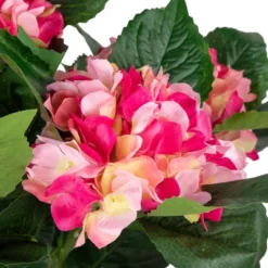 Northlight 25.75" Hydrangea Flower Artificial Potted Plant - Pink/Green -Northlight Store GUEST 8889b9e8 71c1 4911 b15c d80f65313200