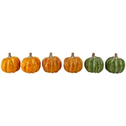 Northlight Set Of 6 Boxed Orange And Green Pumpkin Thanksgiving Decorations -Northlight Store GUEST 8a8b60a0 7a1f 4aba 942b 80c99ab57cad