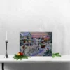Northlight LED Lighted Fiber Optic Snowy Christmas Village Canvas Wall Art 11.75" X 15.75" -Northlight Store GUEST 8ae1773f da9e 45a6 b80d b68c2fbf9c9f