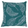 Northlight 17" Square Tropical Leaf Canvas Indoor Throw Pillow - Teal Green -Northlight Store GUEST 8e28d7ba 8527 47b1 ba35 bcaff6af596f