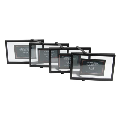 Northlight 20" Contemporary Collapsible Rectangular 4" X 6" Photo Picture Frame - Black 4 Northlight 20" Contemporary Collapsible Rectangular 4" X 6" Photo Picture Frame - Black - Image 2