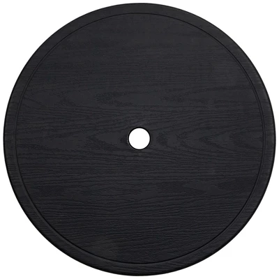 Northlight 19.75" Black Outdoor Umbrella Table Tray 4 Northlight 19.75" Black Outdoor Umbrella Table Tray - Image 2