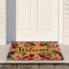 Northlight Natural Coir Blossoming Floral Outdoor Rectangular "Welcome" Doormat 18" X 30" -Northlight Store GUEST 91e4b8d3 2943 4f94 b633 9115cc18db42