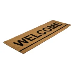 Northlight Natural Coir Outdoor Rectangular "Welcome" Doormat 16" X 48" -Northlight Store GUEST 9376ef27 2db1 4069 9b0b 28fc1fa847db