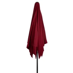 Northlight 8.85ft Outdoor Patio Lotus Umbrella With Hand Crank, Burgundy -Northlight Store GUEST 93ba0495 7ac1 4ec0 a2c4 3e6157880409