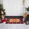 Northlight Red And Black Plaid "Merry Christmas" Rectangular Doormat 18" X 30" -Northlight Store GUEST 93bb5dac 8f13 423f 9082 42a67688354a