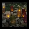 Northlight LED Lighted Flickering Garden Party Colorful Candle Bags Canvas Wall Art 11.75" X 11.75" -Northlight Store GUEST 941314b7 8825 4f98 a0aa 4430b4607ad0