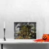 Northlight LED Lighted Creepy Haunted House Halloween Canvas Wall Art 12" X 15.75" -Northlight Store GUEST 946d2f5d 19b1 42ea 863a 68de210cf562