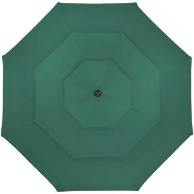 Northlight 9.75ft Outdoor Patio Market Umbrella With Hand Crank And Tilt, Green 3 Northlight 9.75ft Outdoor Patio Market Umbrella With Hand Crank And Tilt, Green