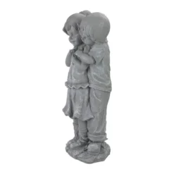 Northlight 19.5" Gray Boy Hugging Girl Outdoor Garden Statue -Northlight Store GUEST 96c62957 5a2d 48ec 908f c58ddab5d66f