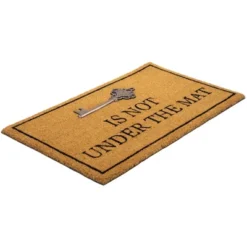 Northlight Key Is Not Under The Mat Coir Outdoor Doormat 18" X 30" -Northlight Store GUEST 97412438 9997 4d04 b175 013f6377b54a