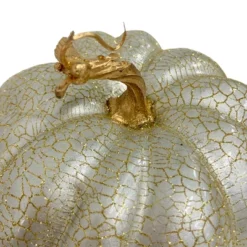 Northlight 9" Champagne Gold Crackled Fall Harvest Pumpkin Decoration -Northlight Store GUEST 97fd8d41 1d14 4b8c 9db7 9c8551f149b6