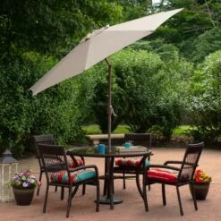 Northlight 9ft Outdoor Patio Market Umbrella With Hand Crank And Tilt - Taupe -Northlight Store GUEST 9c51337e b17f 451f be9a 2ac1bb66edf7