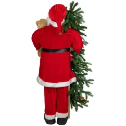 Northlight 48" Musical Santa Claus With Lighted Christmas Tree And Teddy Bear Standing Christmas Figure 9 Northlight 48" Musical Santa Claus With Lighted Christmas Tree And Teddy Bear Standing Christmas Figure -Northlight Store GUEST 9da14606 0146 4d9e 8999 11c182c90ef2