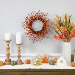 Northlight Orange Berries And Twig Artificial Fall Harvest Wreath 14- Inch, Unlit -Northlight Store GUEST 9fbcc988 cd87 448a a2a3 b8ca822f7a03