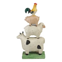Northlight 11.5" Stacked Polyresin Farm Animals Outdoor Garden Statue -Northlight Store GUEST a23d576f 05f1 49a2 8d55 5266d02acd3e