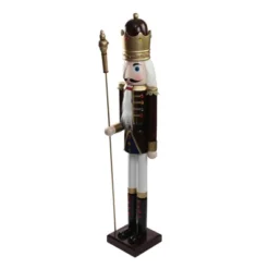 Northlight 48" Burgundy And White Wooden Christmas Nutcracker King With Scepter 10 Northlight 48" Burgundy And White Wooden Christmas Nutcracker King With Scepter -Northlight Store GUEST a3f63999 3f0b 4d4c 9d8a 4434411402ab