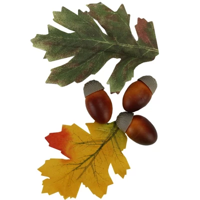 Northlight 10-Piece Fall Harvest Artificial Acorns And Maple Leaves Decoration Set 3 Northlight 10-Piece Fall Harvest Artificial Acorns And Maple Leaves Decoration Set