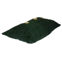 Northlight 20" Green And Beige Rectangular Velvet Throw Pillow With Buttons -Northlight Store GUEST a48fc11f deb4 49fc b602 0576944f4075