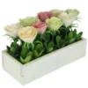 Northlight 9.5" White/Pink Artificial Flowers In Spring Planter -Northlight Store GUEST a95ad0e5 c369 42bf 95dd e28bcb2691e2