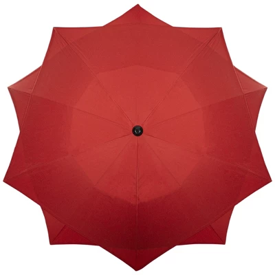 Northlight 8.85ft Outdoor Patio Lotus Umbrella With Hand Crank, Terracotta 4 Northlight 8.85ft Outdoor Patio Lotus Umbrella With Hand Crank, Terracotta - Image 2