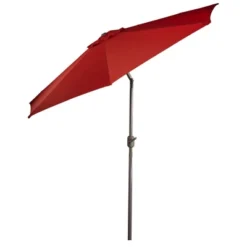 Northlight 9' Outdoor Patio Market Umbrella With Hand Crank And Tilt - Terracotta -Northlight Store GUEST b6a58e3c d6b5 48c9 9cab d6348eb237ab