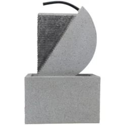 Northlight 20" Gray Modern Style Rainfall Outdoor Water Fountain 9 Northlight 20" Gray Modern Style Rainfall Outdoor Water Fountain -Northlight Store GUEST b7f231b7 e0f3 4deb 951d 84bc0d81388b