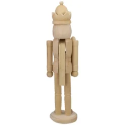 Northlight 14.75" Unfinished Paintable Wooden Christmas Nutcracker With A Crown -Northlight Store GUEST b9cfafea f5b1 40ed bb02 decb4cddcacd