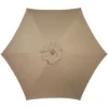 Northlight 7.5ft Outdoor Patio Market Umbrella With Hand Crank, Taupe -Northlight Store GUEST bd370354 4188 4792 b3a3 e29434b7960e