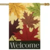 Northlight Red And Yellow Fall Leaves Welcome Outdoor House Flag 28" X 40" -Northlight Store GUEST bd7bed5f 3857 4497 9721 0103465d0950