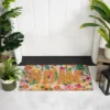 Northlight Pink And Orange Floral "Home" Outdoor Natural Coir Doormat 18" X 30" -Northlight Store GUEST bdcf7b76 0187 4a28 a010 cd49aaac4881
