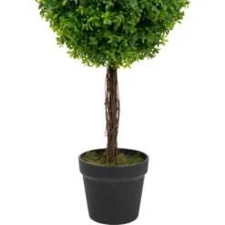 Northlight 36" Green Double Sphere Artificial Boxwood Topiary Potted Plant -Northlight Store GUEST bf526c52 7101 458a b6f5 55229941916b