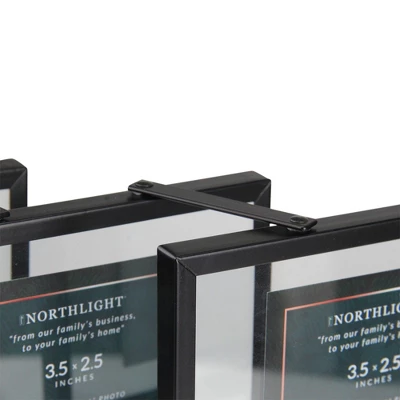 Northlight 20" Contemporary Collapsible Rectangular 4" X 6" Photo Picture Frame - Black 6 Northlight 20" Contemporary Collapsible Rectangular 4" X 6" Photo Picture Frame - Black - Image 4