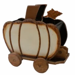Northlight 10.5" Fall Harvest Wooden Pumpkin Cart Tabletop Decoration -Northlight Store GUEST c4fc9d1c dc45 42cc 957e d20b298024de